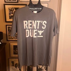 Under Armour The Rock Line - Rent’s Due T shirt - Gray